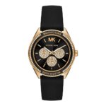 Michael Kors Women’s Quartz Silicone Strap Black Dial 40mm Watch MK6944