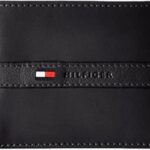 Tommy Hilfiger Men's Leather Wallet – Slim Bifold with 6 Credit Card Pockets