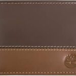 Timberland Men's Leather Passcase Wallet Trifold Wallet Hybrid