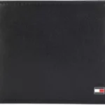 Tommy Hilfiger  Men Black Genuine Leather Wallet (12 Card Slots)