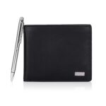 Cross Black Leather Men's Wallet & Pen Combo Set