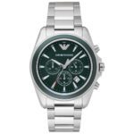 Emporio Armani Men's Classic Sigma Chronograph Stainless Steel Dark Green Dial | AR6090