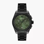 Emporio Armani Chronograph Black Stainless Steel Watch | AR11562