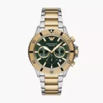 Emporio Armani Chronograph Two-Tone Stainless Steel Watch | AR11586