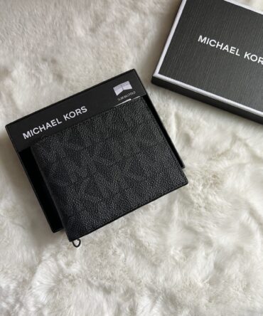 Michael Kors Jet Set Mens Billfold Wallet (Black)