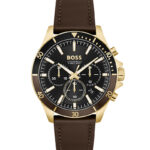 Hugo Boss Troper Dark Brown Leather Strap Watch | HB1514100