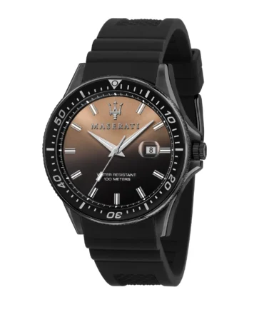 Maserati Sfida Black PVD Silicone Watch | R8851140001
