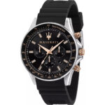 Maserati Sfida Black Rubber Strap Watch | R8871640002