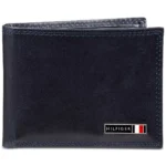 Tommy Hilfiger Men's Leather Edisto RFID Slim Bifold Wallet | Black