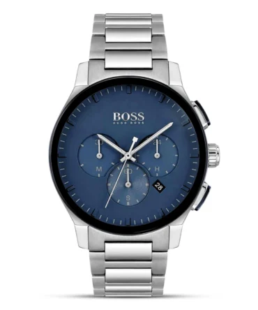 Hugo Boss Stainless Steel Blue Dial Chronograph Watch | 1513763