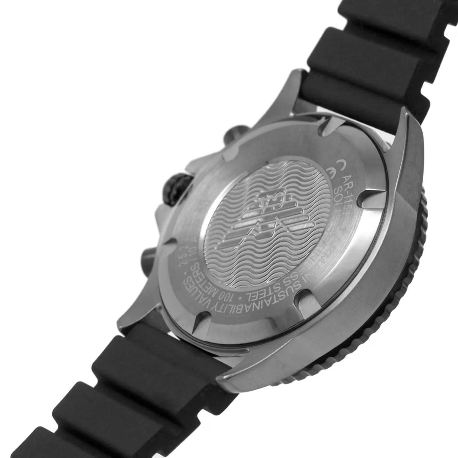 Emporio Armani Black Silicone Watch | AR11515