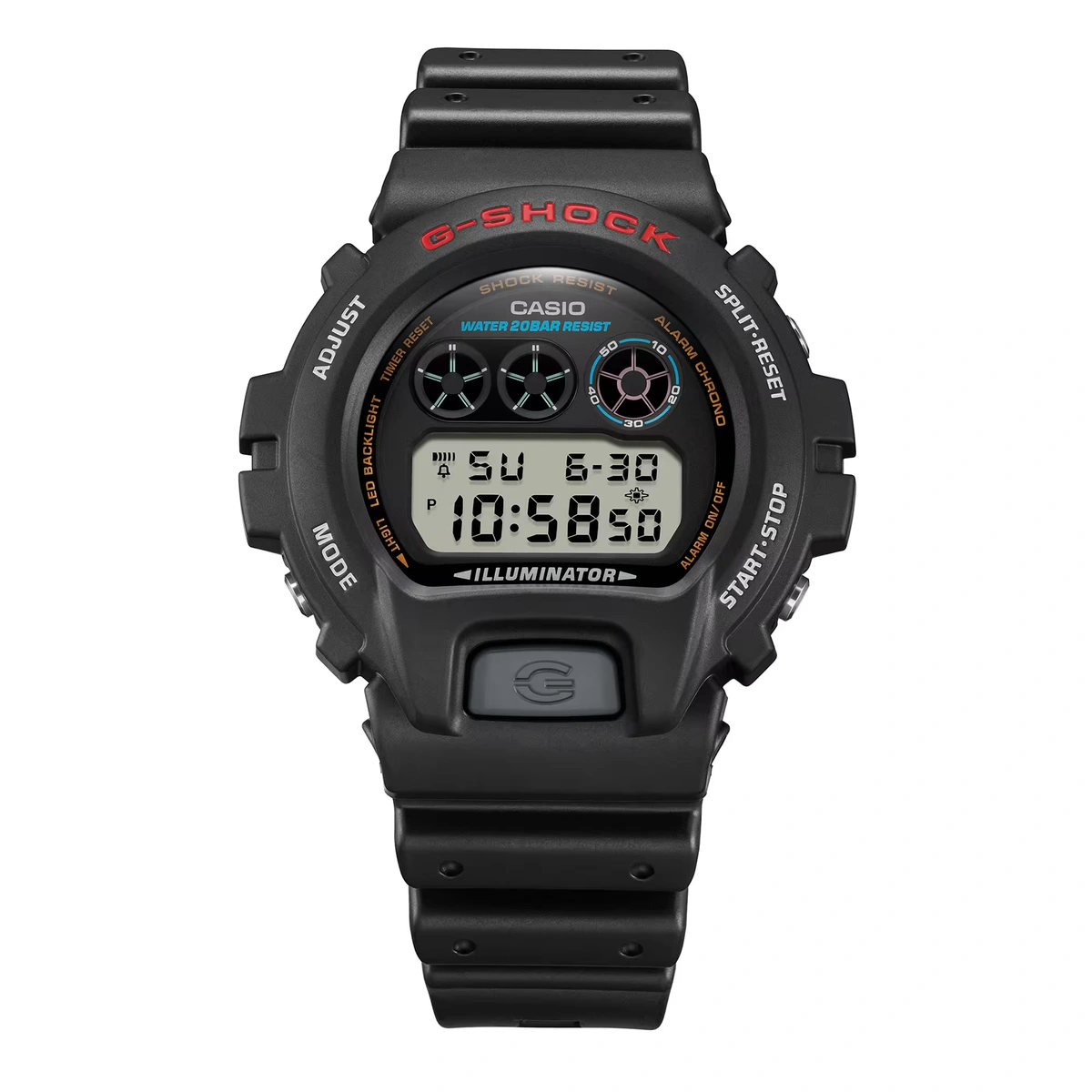 Casio G-Shock Black and Grey Digital Dial Watch | DW6900RL-1
