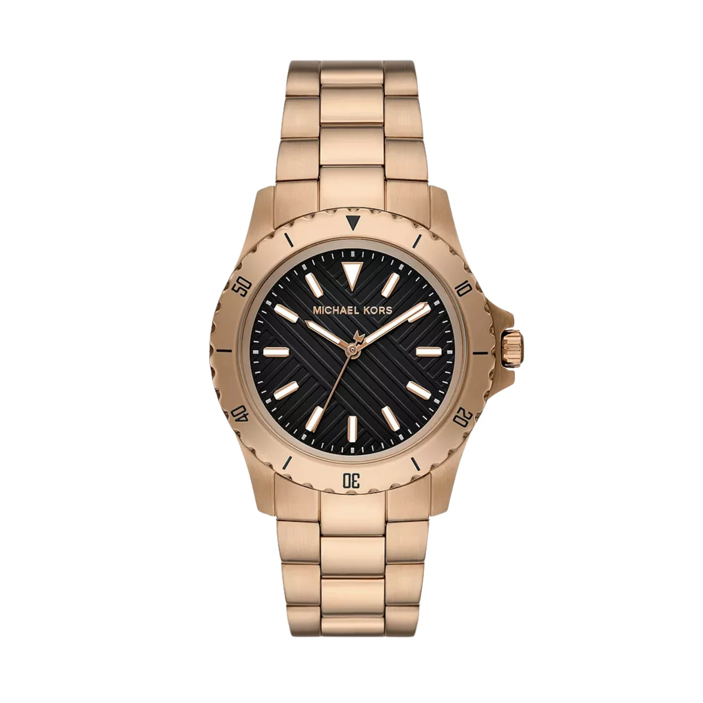 Michael Kors Everest Black Dial Gold Watch | MK9140