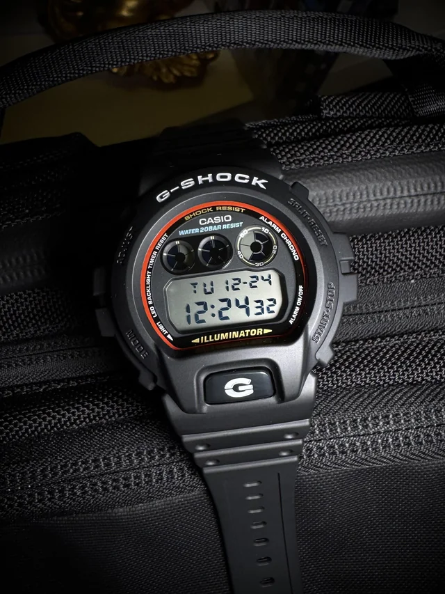 Casio G-Shock Black and Grey Digital Dial Watch | DW6900RL-1