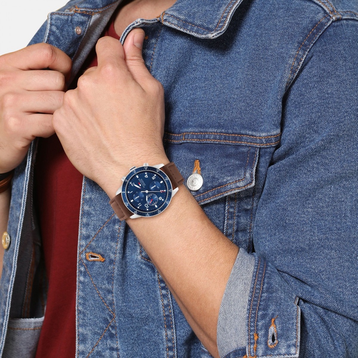 Tommy Hilfiger Men's Quartz Watch with Leather Strap |1791946 - Image 2