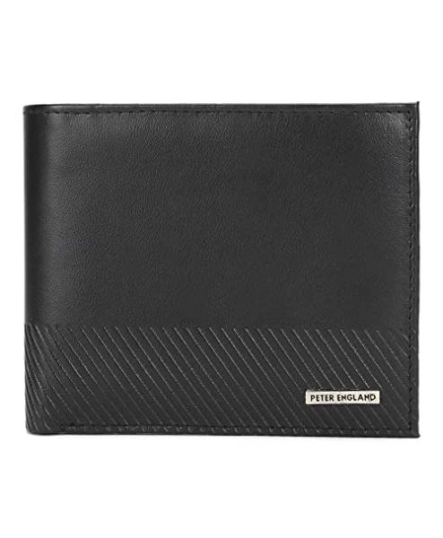 Peter England Designer Black Wallet