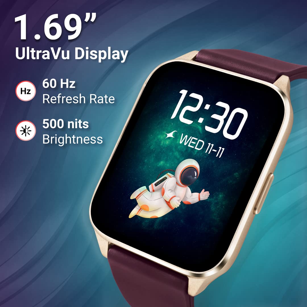 Fastrack Reflex Beat+ 1.69” UltraVU Display|500 Nits Brightness|60 Sports Modes|24*7 Heart Rate Monitor|SpO2 Monitor| - Image 3
