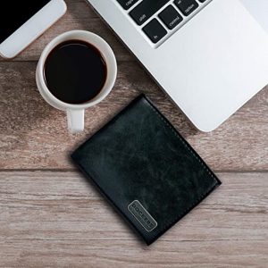 Dockers Men's Bifold Leather Wallet -Slimfold Extra Capacity