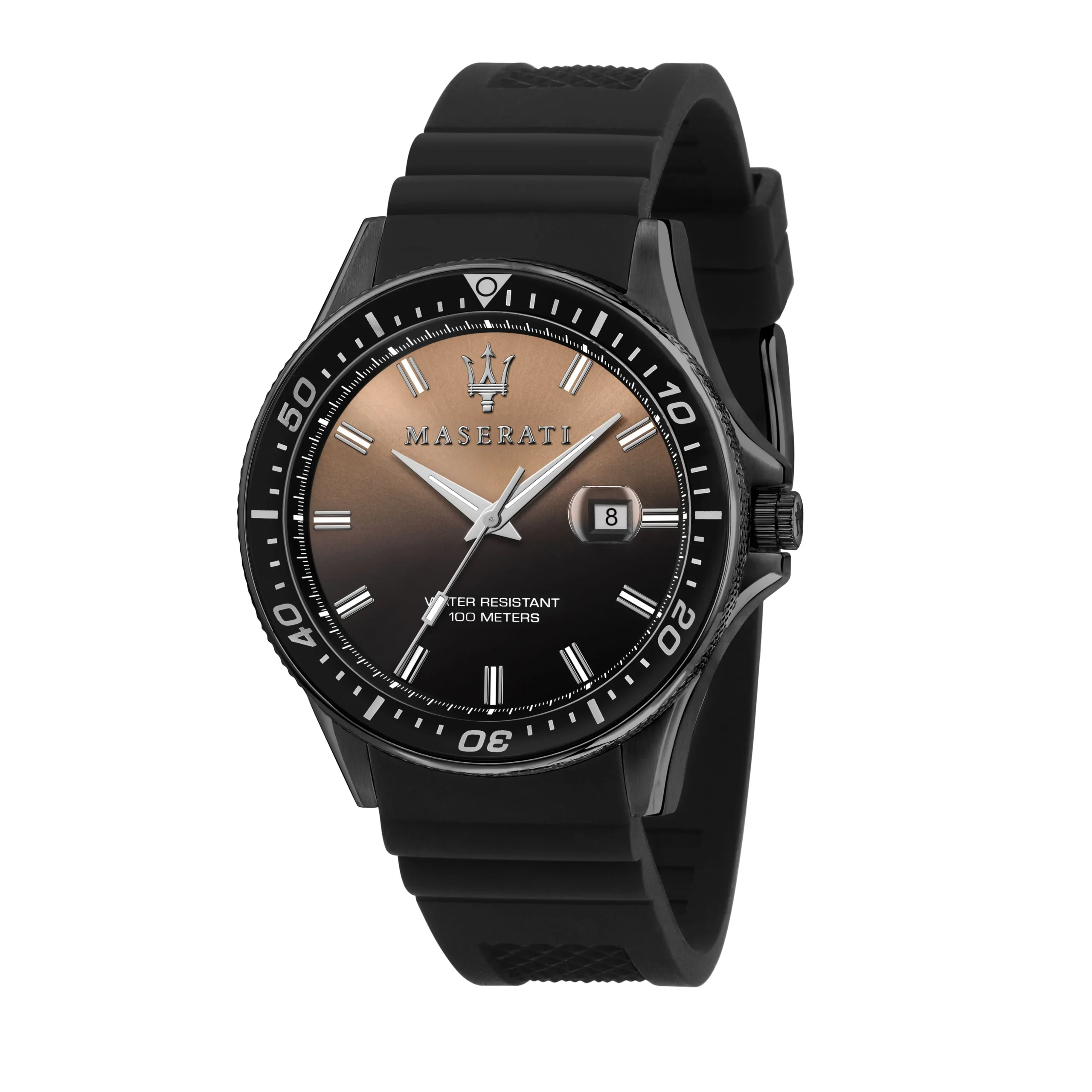 Maserati Sfida Black PVD Silicone Watch | R8851140001