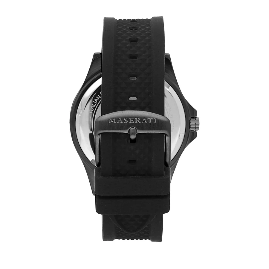Maserati Sfida Black PVD Silicone Watch | R8851140001 - Image 4