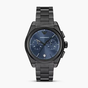 Emporio Armani Blue Dial Gunmetal Watch | AR11561