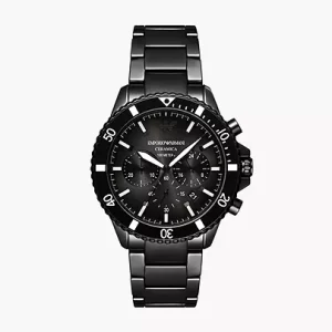Emporio Armani Ceramic Black Watch | AR70010