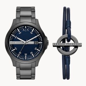 Armani Exchange AX7127 Watch and Bracelet Gift Set