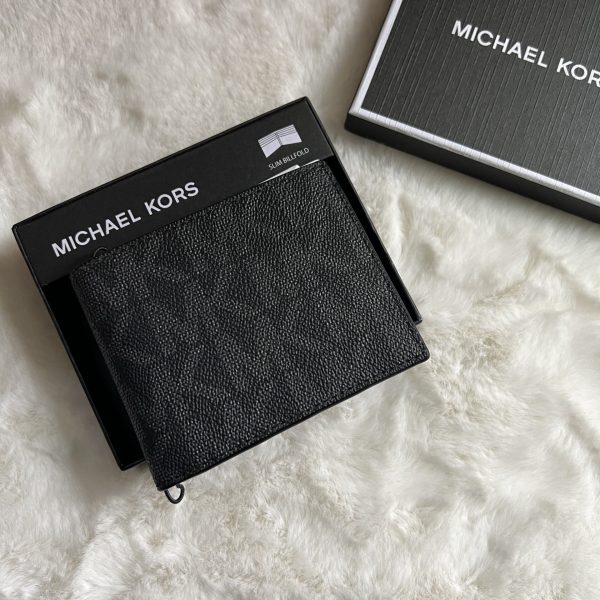 Michael Kors Jet Set Mens Billfold Wallet (Black)