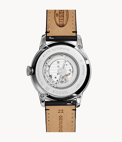 Fossil ME3104 Townsman Automatic Black Leather Watch - Image 2