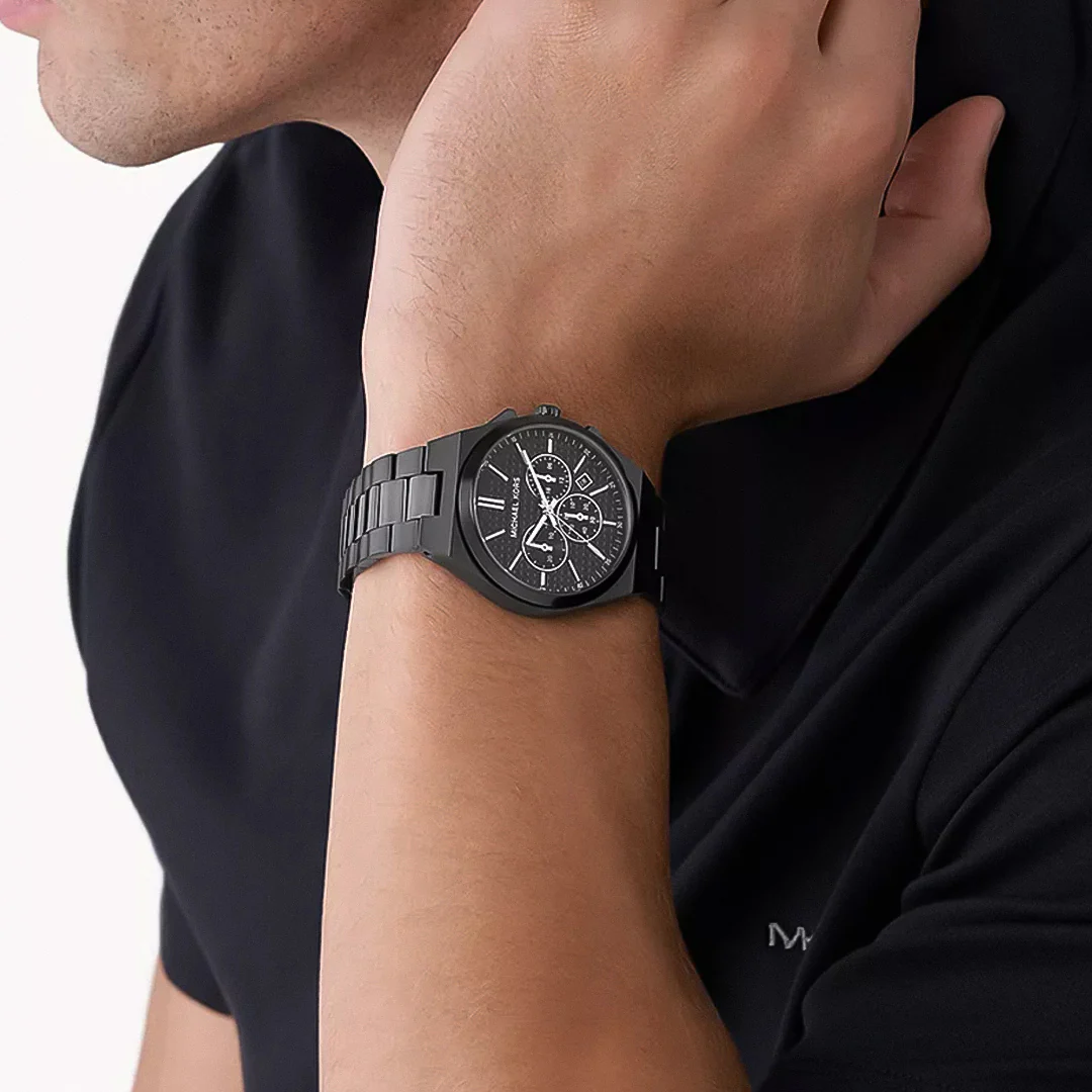 Michael Kors Lennox Chronograph Gunmetal Stainless Steel Watch | MK9146 - Image 2