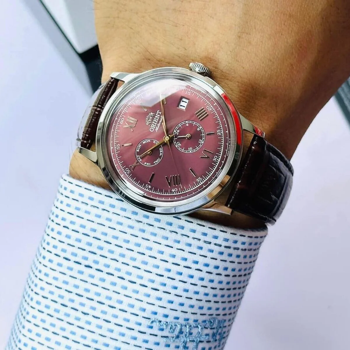 Orient Bambino 2nd Gen Ver 8 Automatic Watch |RA-AK0705R30B - Image 3