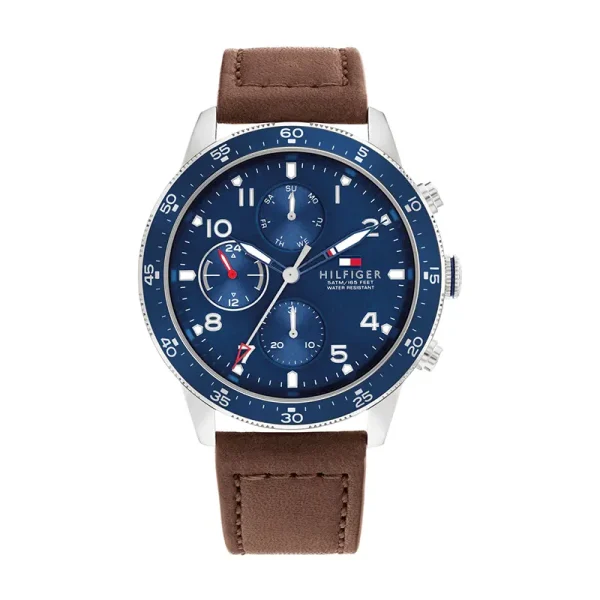 Tommy Hilfiger Men's Quartz Watch with Leather Strap |1791946
