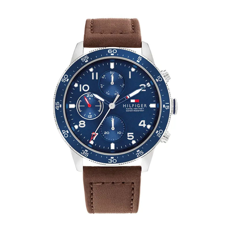 Tommy Hilfiger Men's Quartz Watch with Leather Strap |1791946