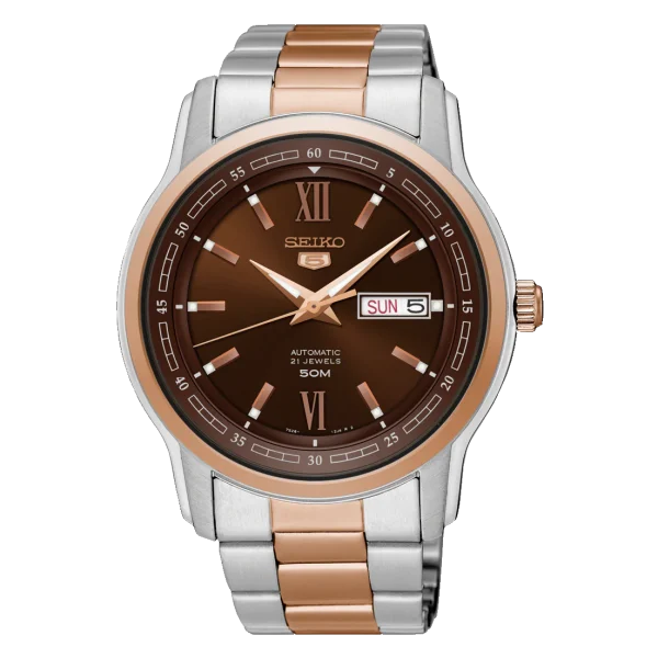 Seiko 5 Rose Gold Classic Automatic Watch | SNKP18K1