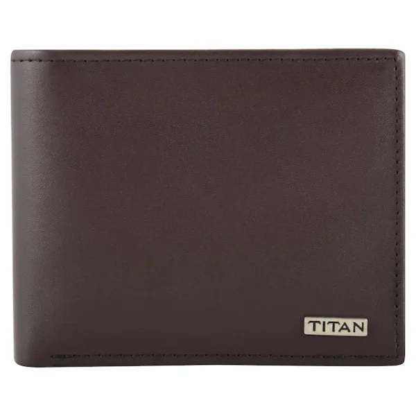 Titan Brown Leather Bifold Wallet