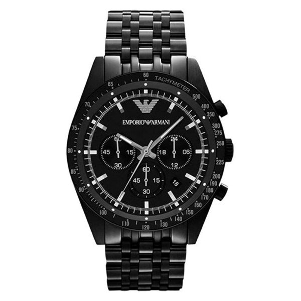 Emporio Armani Men's Sportivo Chronograph Watch Black PVD | AR5989
